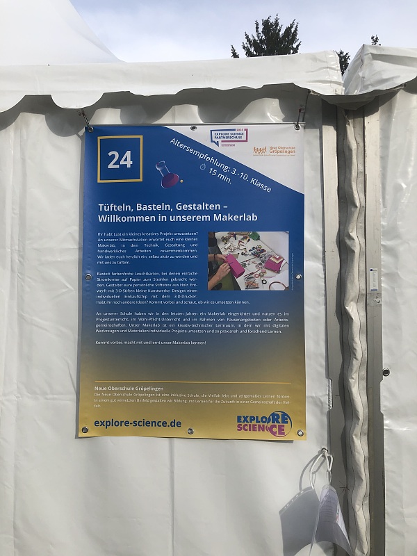 Plakat unserer Mitmachstation
